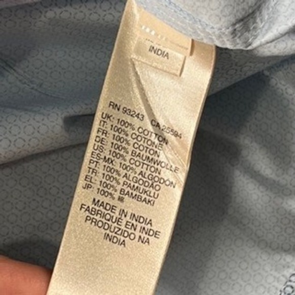 Diesel Men's Slim Fit Short Sleeve Button‎ Down Shirt Blue Pattern XL - Picture 8 of 10